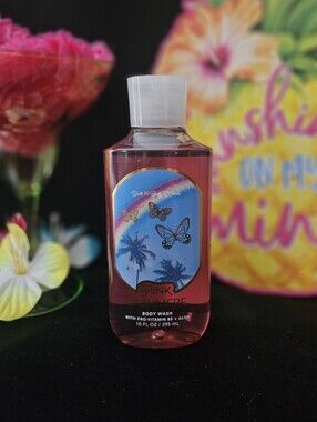 NWT Bath & Body Works Pink Cashmere Body Wash - Pink & Blue